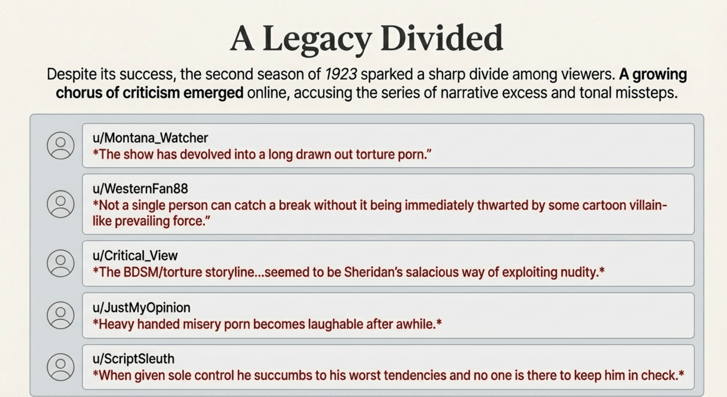 Fan reactions to Season 2