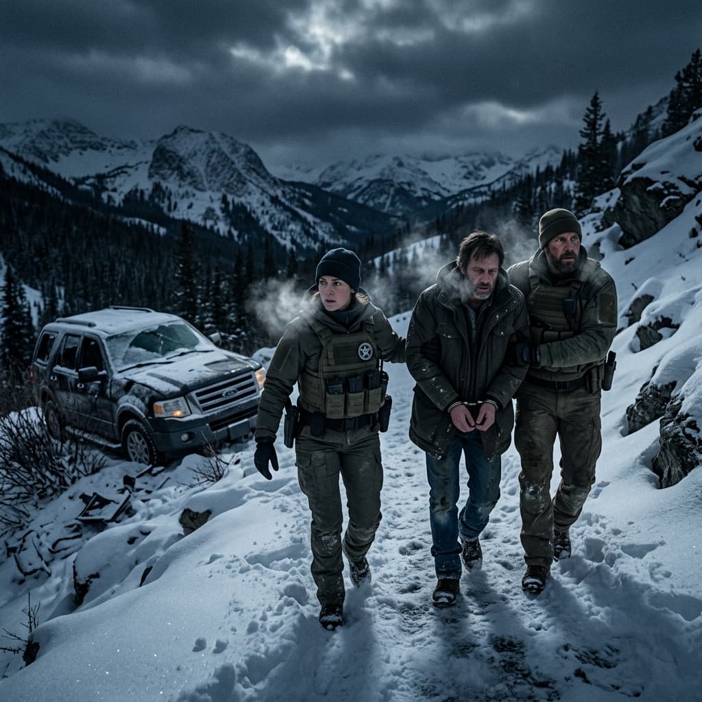 Marshals Season 1 Episode 11 On Thin Ice - Kayce and Cal stranded on frozen mountain