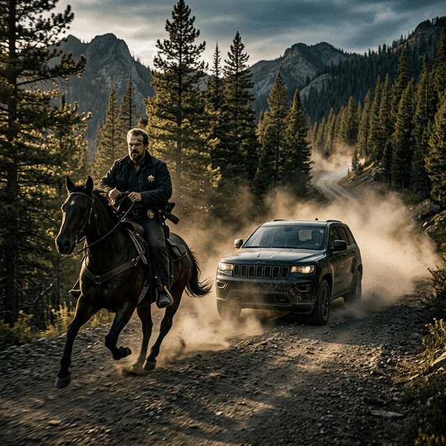 Marshals Season 1 Episode 2 Zone of Death - Kayce chases trafficker on horseback