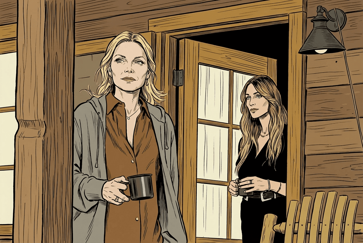 Michelle Pfeiffer and Beau Garett in 'The Madison.' Emerson Miller /Paramount + © 2026 Viacom International Inc.